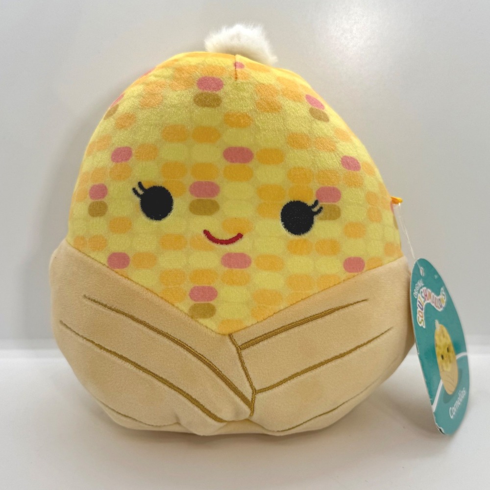 Squishmallows 7 Inch Cornelias the Corn Plush Kellytoy 2022 Yellow Stuffed Toy